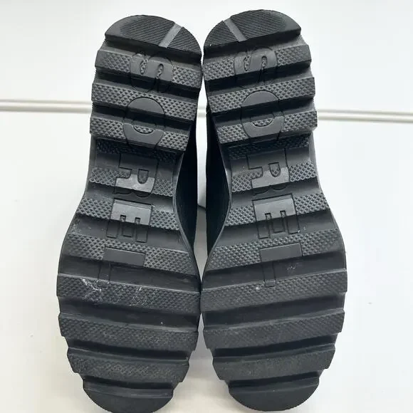 Sorel Winter Boots Womens 10 Phoenix Black Leather Faux Fur Lace Up NL3415-010 - Picture 9 of 9